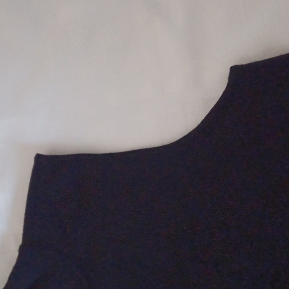 Marled, Black Sleeveless, Mock turtle neck sweater top. Sz. L - Picture 4 of 6